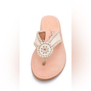 Jack Rogers Ro Leather Thong sandal (gold)